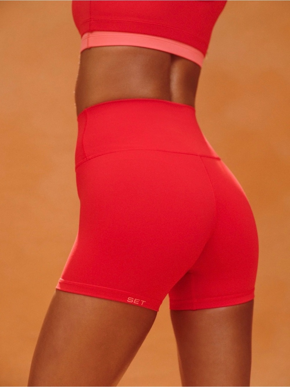 SET Active Resort Maraschino Cherry Top & Biker Shorts Set - Picture 3 of 8
